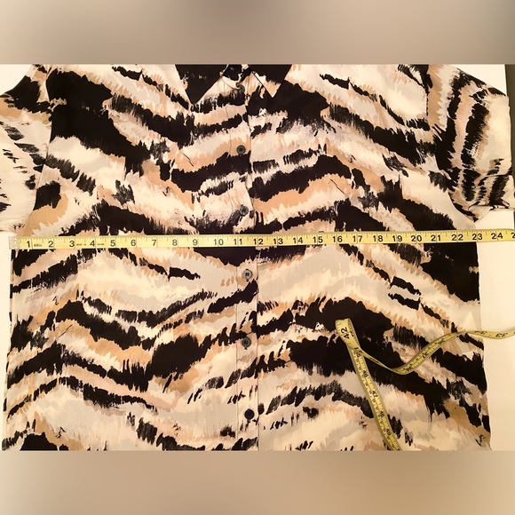 ZARA TIE DYE PRINT OVERSIZED SHIRT - Picture 7 of 8
